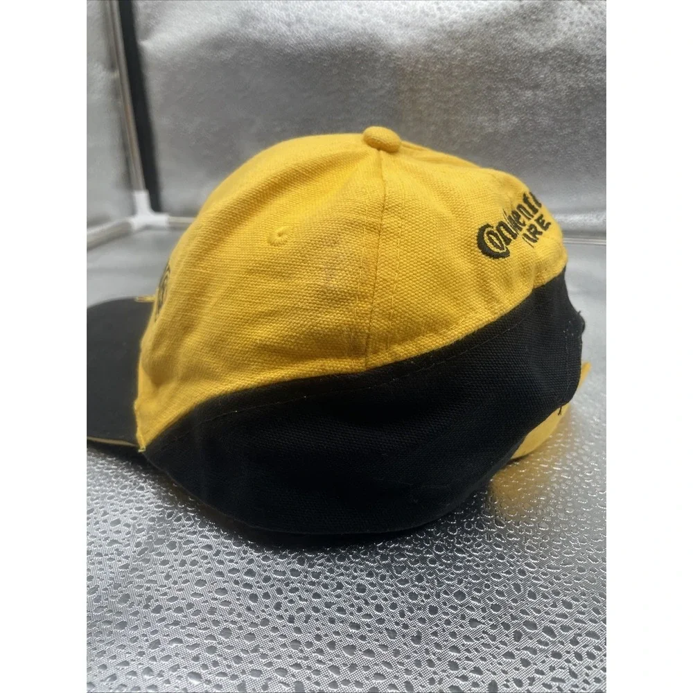 Continental Tire Baseball Cap Embroidered Yellow Black Adjustable Racing Cars